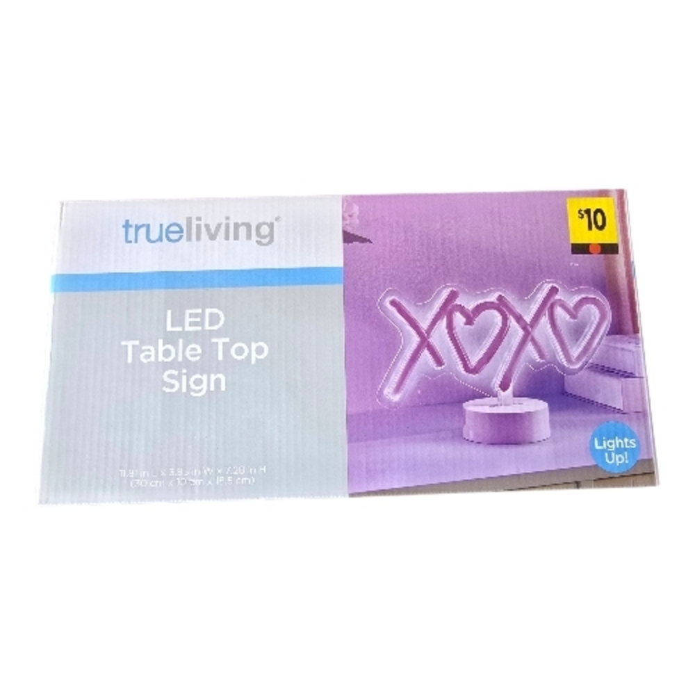 True Living LED Table Top Sign - Picture 2 of 3